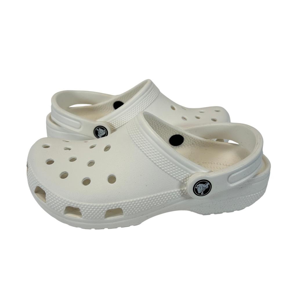 Crocs Classic Clog 10001 White Slip On Shoes Mens 4 Womens 6